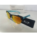 Oakley Frogskins Lite Sunglasses Clear Blue Frame Prizm Ruby Lenses