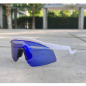 Oakley Hydra OO9229 White Frame Blue Mirrored Sunglasses