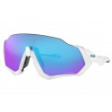 Oakley Flight Jacket™ sunglasses Matte White frame Prizm Sapphire lens