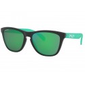 Oakley Frogskins™ (Asia Fit) Origins Collection sunglasses Matte Black frame Prizm Jade lens