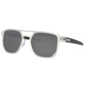 Oakley Latch™ Alpha sunglasses Matte Silver frame Prizm Black Polarized lens