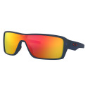 Oakley Ridgeline sunglasses Matte Translucent Blue frame Prizm Ruby lens