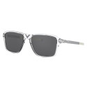 Oakley Wheel House sunglasses Polished Clear frame Prizm Black Polarized lens