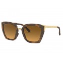 Oakley women Side Swept sunglasses Matte Brown Tortoise frame Brown Gradient Polarized lens
