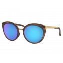 Oakley women Top Knot™ sunglasses Matte Brown Tortoise frame Prizm Sapphire Polarized lens