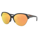 Oakley women Trailing Point sunglasses Matte Black frame Prizm Rose Gold Polarized lens
