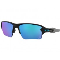Oakley Detroit Lions Flak® 2.0 XL sunglasses Matte Black frame Prizm Sapphire lens