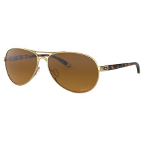 Oakley Feedback sunglasses Polished Gold frame Brown Gradient Polarized lens