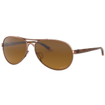 Oakley Feedback sunglasses Rose Gold frame Brown Gradient Polarized lens