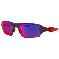 Oakley Flak® 2.0 (Asia Fit) sunglasses Matte Grey Smoke frame Positive Red Iridium lens