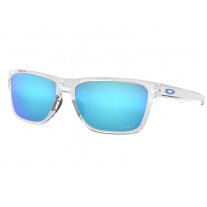 Oakley Holston sunglasses Clear frame Prizm Sapphire lens