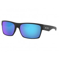 Oakley TwoFace™ sunglasses Matte Black frame Sapphire Iridium Polarized lens