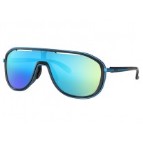 Oakley women Outpace sunglasses Polished Black frame Prizm Sapphire lens