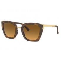 Oakley women Side Swept sunglasses Matte Brown Tortoise frame Brown Gradient Polarized lens