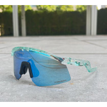 Oakley Hydra Clear/Blue Mirror Shield Sunglasses