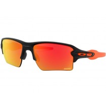 Oakley Cleveland Browns Flak® 2.0 XL sunglasses Matte Black frame Prizm Ruby lens