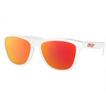 Oakley Frogskins (Asia Fit) sunglasses Polished White frame Prizm Ruby lens