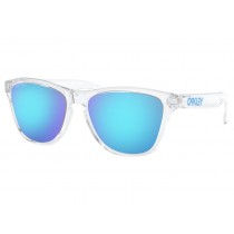 Oakley Frogskins™ XS (Youth Fit) sunglasses Polished Clear frame Prizm Sapphire lens
