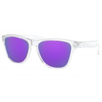 Oakley Frogskins™ XS (Youth Fit) sunglasses Polished Clear frame Prizm Violet lens