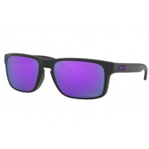 Oakley Holbrook sunglasses Matte Black frame Prizm Violet lens