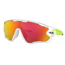 Oakley Jawbreaker™ Origins Collection sunglasses Polished White frame Prizm Ruby lens