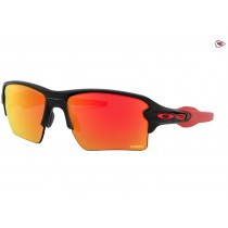 Oakley Kansas City Chiefs Flak® 2.0 XL sunglasses Matte Black frame Prizm Ruby lens