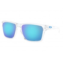 Oakley Sylas sunglasses Polished Clear fame Prizm Sapphire lens