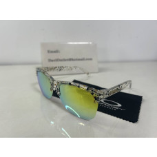 Oakley Frogskins Lite Sunglasses Clear Frame Prizm Green Lenses