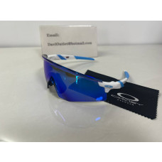 Oakley Encoder Sunglasses Polished White Frame Prizm Sapphire Lens