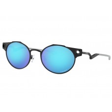 Oakley Deadbolt sunglasses Satin Light Steel frame Prizm Sapphire lens