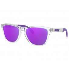 Oakley Frogskins™ Mix sunglasses Polished Clear frame Violet Iridium Polarized lens
