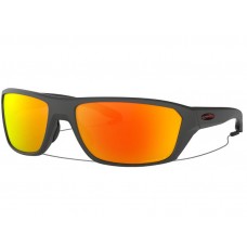 Oakley Split Shot sunglasses Matter Heather Grey frame Prizm Ruby Polarized lens