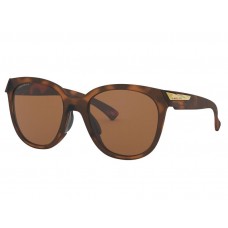 Oakley women Low Key™ sunglasses Matte Brown Tortoise frame Prizm Tungsten Polarized lens