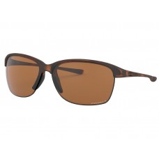 Oakley women Unstoppable sunglasses Matte Brown Tortoise frame Prizm Tungsten Polarized lens