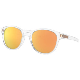 Oakley Latch™ (Asia Fit) sunglasses Matte Clear frame Prizm Rose Gold Poarized lens