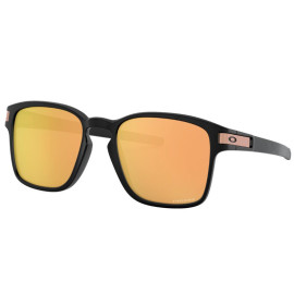 Oakley Latch™ Square (Asia Fit) sunglasses Matte Black frame Prizm Rose Gold lens