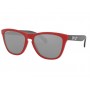 Oakley Frogskins™ (Asia Fit) Origins Collection sunglasses Matte Redline frame Prizm Black lens