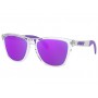 Oakley Frogskins™ Mix (Asia Fit) sunglasses Polished Clear frame Violet Iridium lens