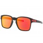 Oakley Latch™ Square (Asia Fit) sunglasses Matte Black frame Prizm Ruby lens
