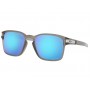 Oakley Latch™ Square (Asia Fit) sunglasses Matte Grey Ink frame Prizm Sapphire lens