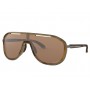 Oakley women Outpace sunglasses Matte Brown Tortoise frame Prizm Tungsten lens